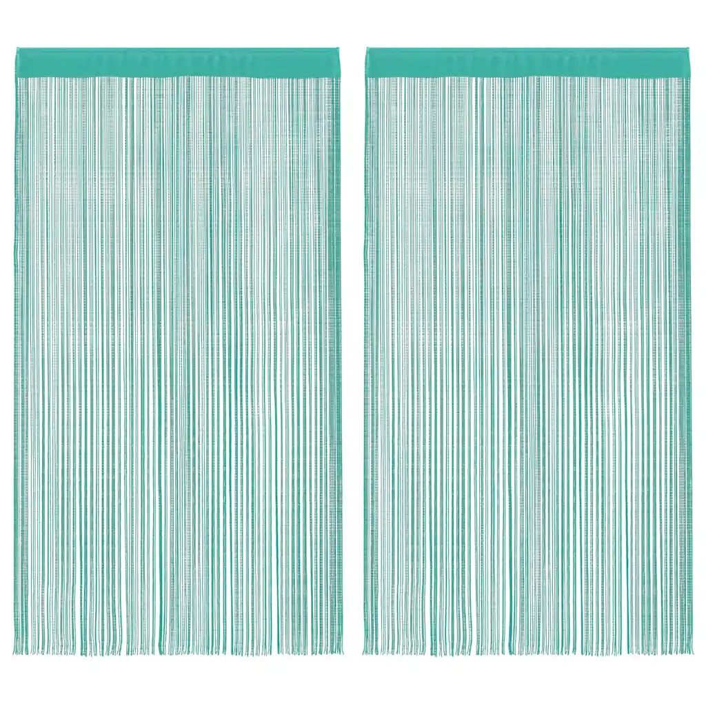 Tende a Filo 2 pz Turchese 100x250 cm