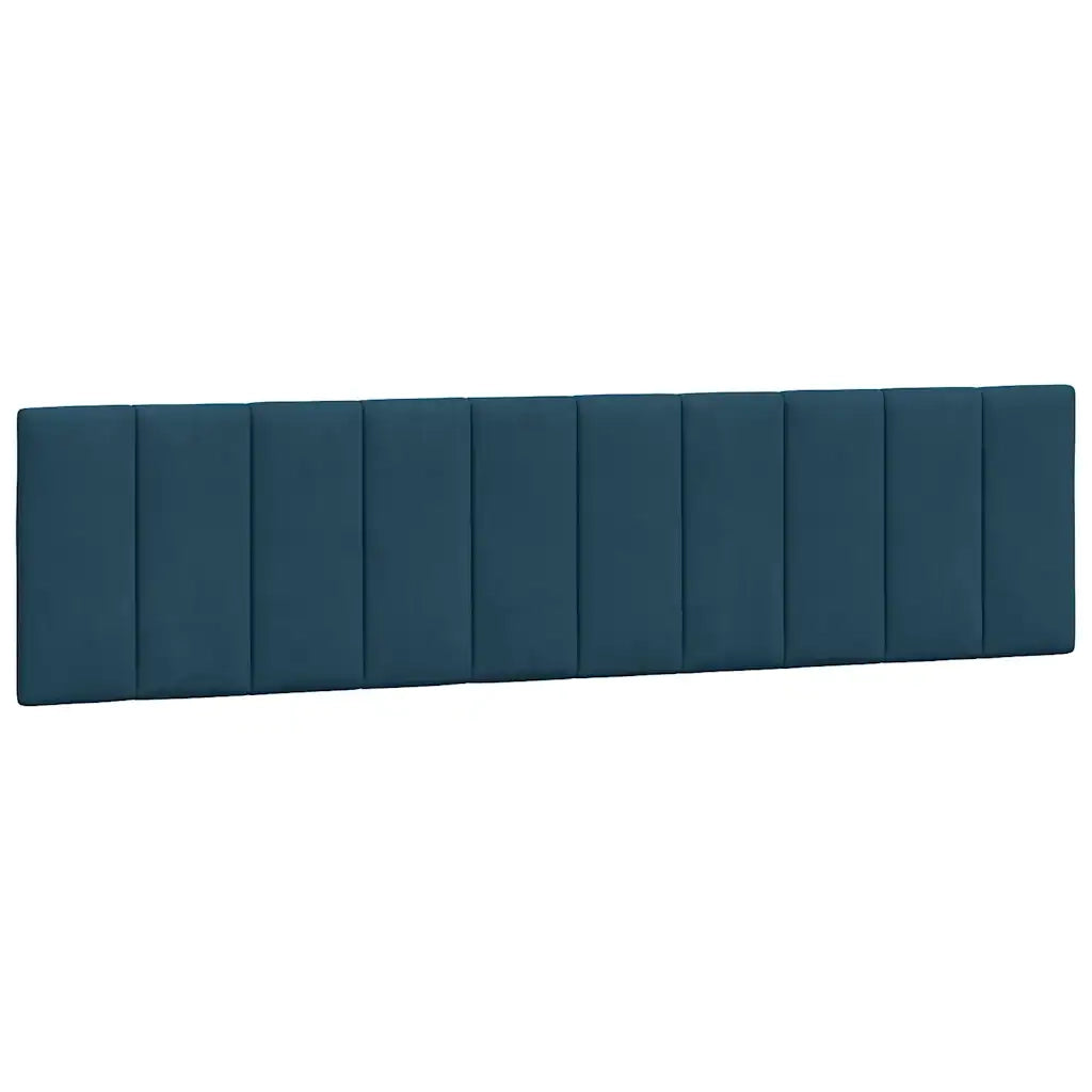 Letto matrimoniale | Letto per adulti | Giroletto senza Materasso Hanko Blu 200x200 cm in Velluto
