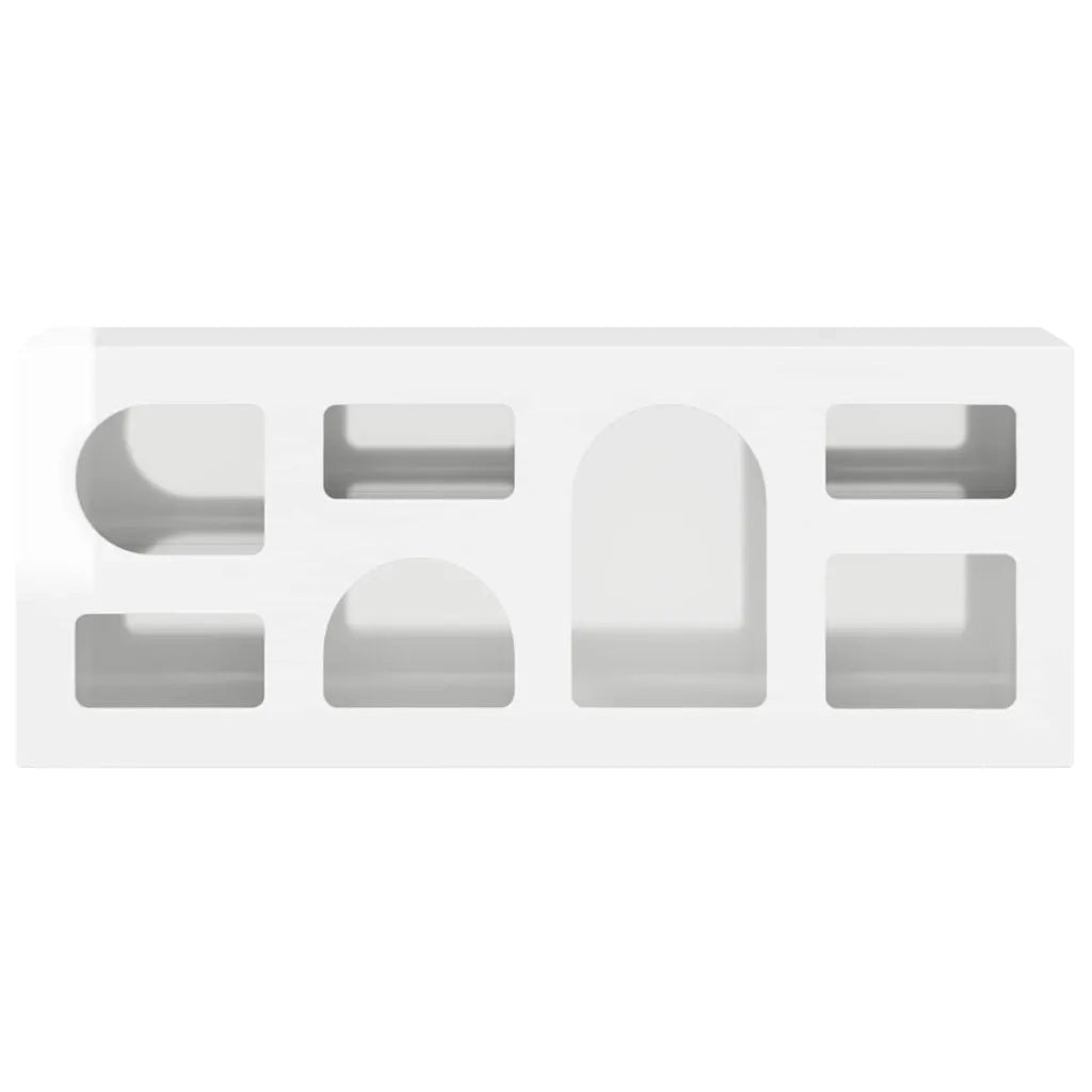 Mobile TV | Armadietto TV | Mobile Porta TV Bianco Lucido 100 x 35 x 40 cm Legno multistrato