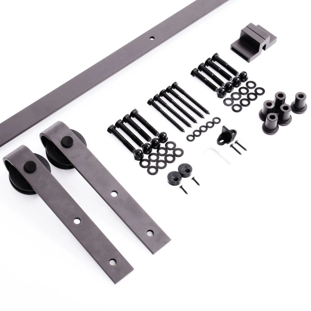 Kit Accessori Guida Scorrevole per Porte ¨C Zephmum ¨C Marrone 200 cm