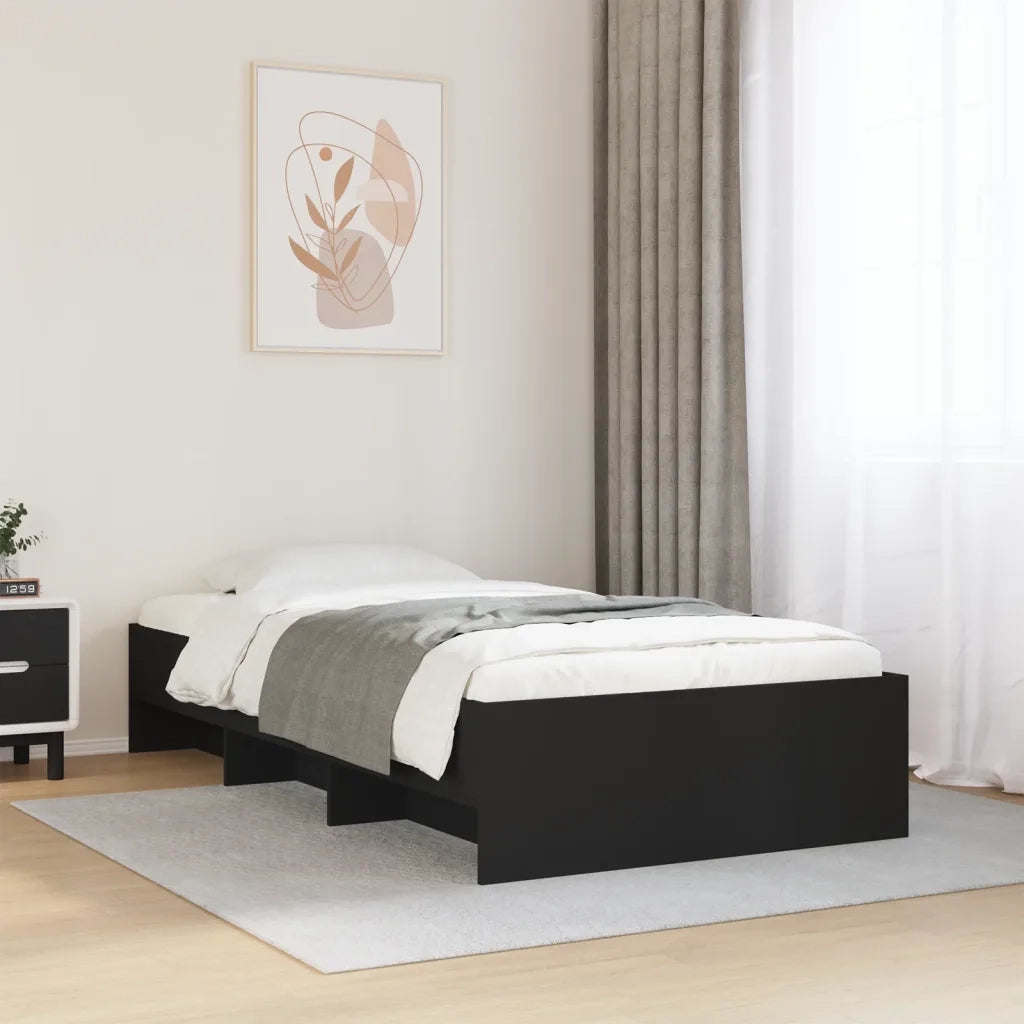Giroletto Nero 90x190 cm in Legno Multistrato 3295703
