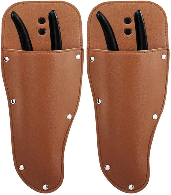 2 Pezzi Holster per Seghe da Giardino, Scheda per Seghe da Giardino in Pelle, Holster per Seghe da Giardino, Tasca per Seghe da Giardino, Protezione per Seghe da Giardino, Copertura per Seghe da Giardino, Holster per Seghe da Giardino in Pelle