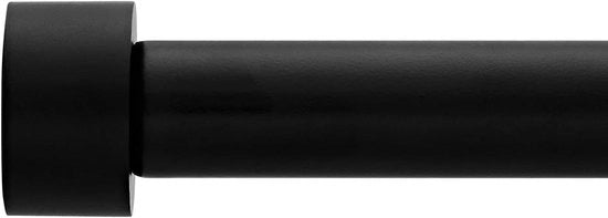 Maniglia Premium Estensibile 76-320 cm – Nero – 1 pollice diametro – Con sistema di fissaggio 3 in 1 – Sostenibile carichi pesanti – 30-126 pollici di lunghezza