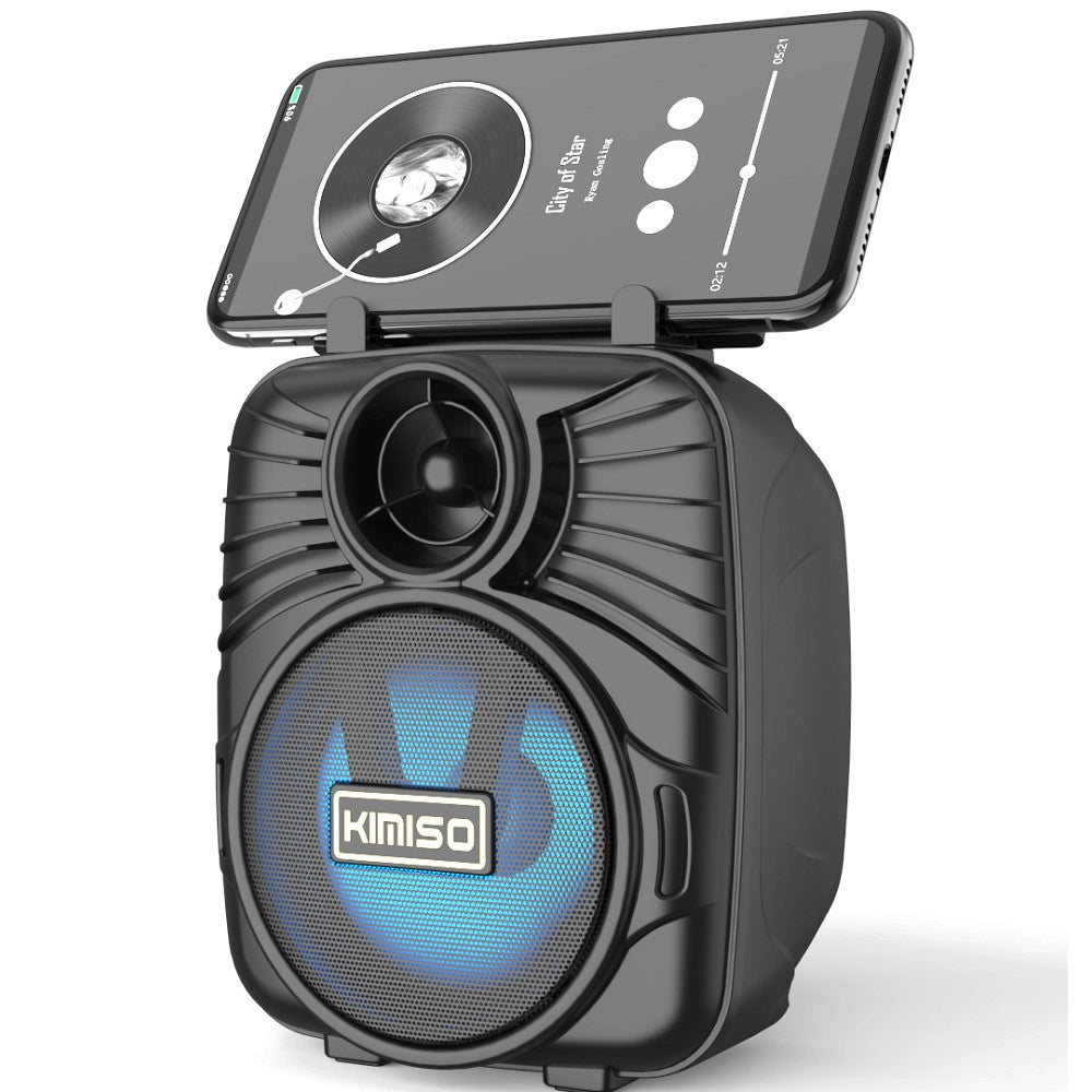 Trade Shop - Cassa Acustica Speaker Bluetooth Ricaricabile Portatile Fm Microsd Tf Usb Aux -