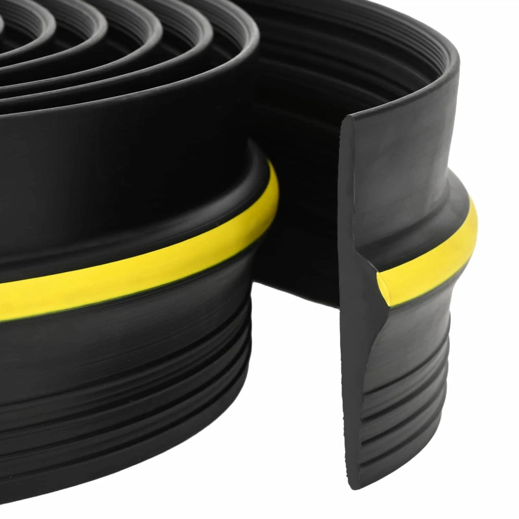 Guarnizione per pavimento del garage Nero e Giallo PVC 42038289