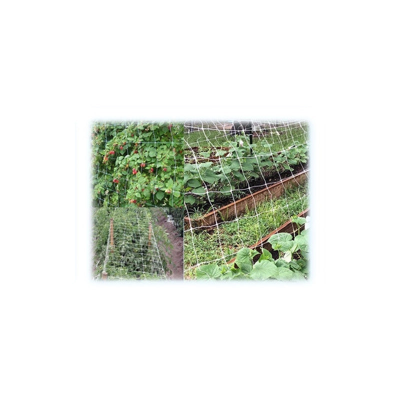 Rete plastificata da giardino H119 cm 1000 m maglia rinforzata verde – Brixo Ortonet