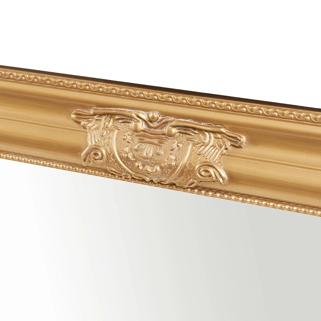 Specchio decorativo moderno da parete in stile barocco 80 x 60 cm oro 03_0010185