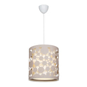 Lampada a sospensione paralume beige con intagli Summer ASZ1179