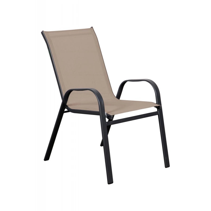 SET di DUE SEDIE CON BRACCIOLI IN TEXTILENE TORTORA, CASACOLLECTION