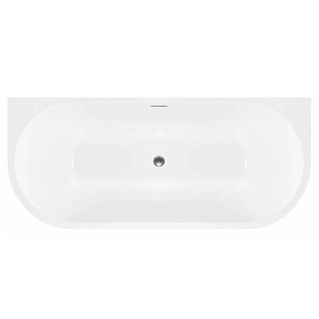 Vasca Bagno A Parete Olimpia 150cm Copritappo cromo