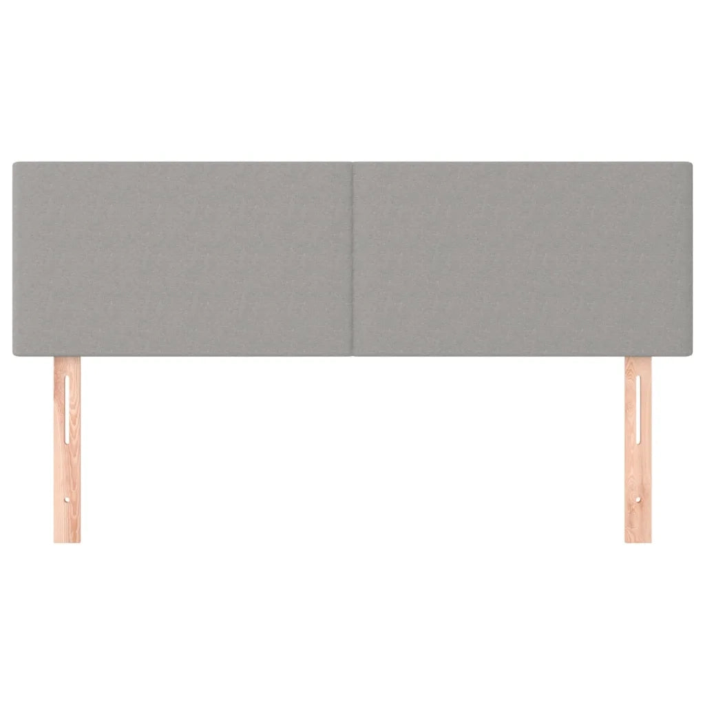 Testiera | Testata Grigio Chiaro 144x5x78/88 cm in Tessuto