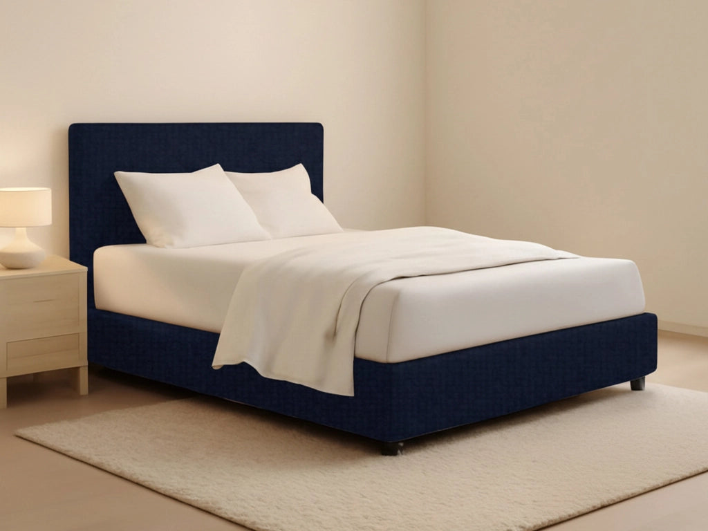 Widnes, Letto Matrimoniale Sfoderabile Made in Italy, Viola Scuro