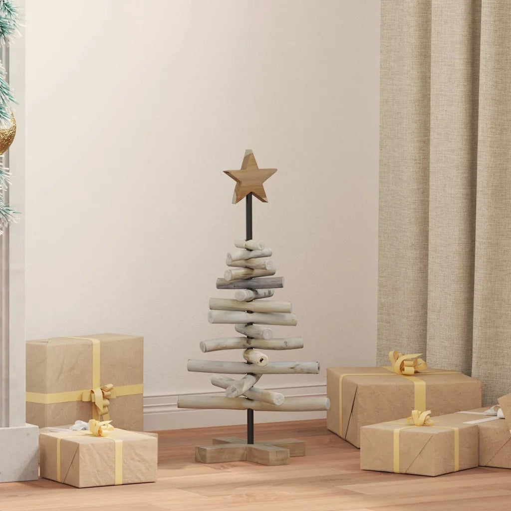 Albero di Natale Marrone 60 cm Legno massello di teak 42017947
