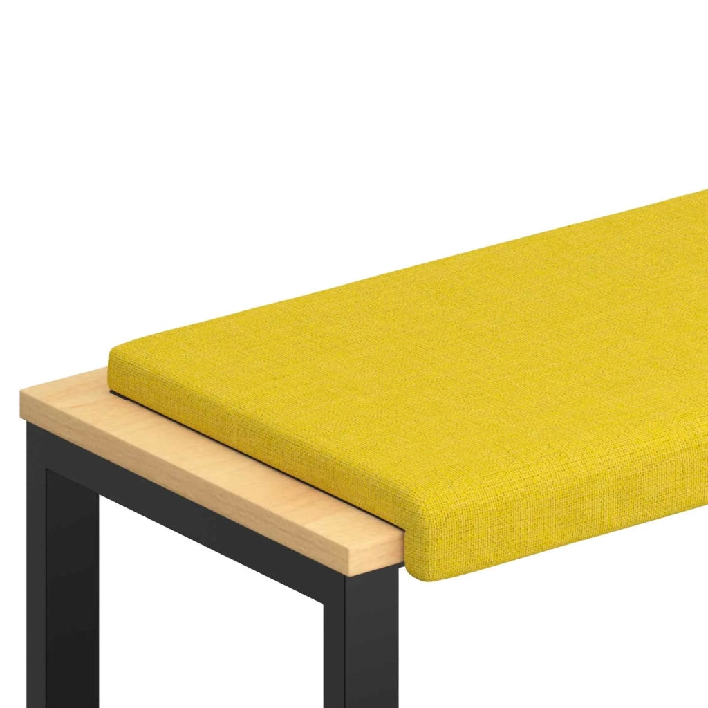 Cuscino per panchina Tessuto Giallo Chiaro Profondità 35 cm 42043325
