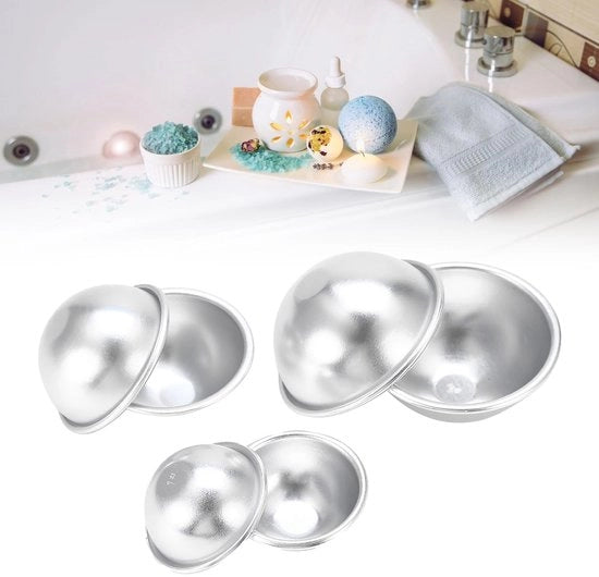 Professionali per la creazione di bombe da bagno DIY - Moulds per dolci per il bagno - Moulds per la creazione di bombe da bagno artigianali - Moulds per la creazione di bolle - Regali - Sicuri per l'igiene e la sicurezza alimentare - Sapone per il bagno