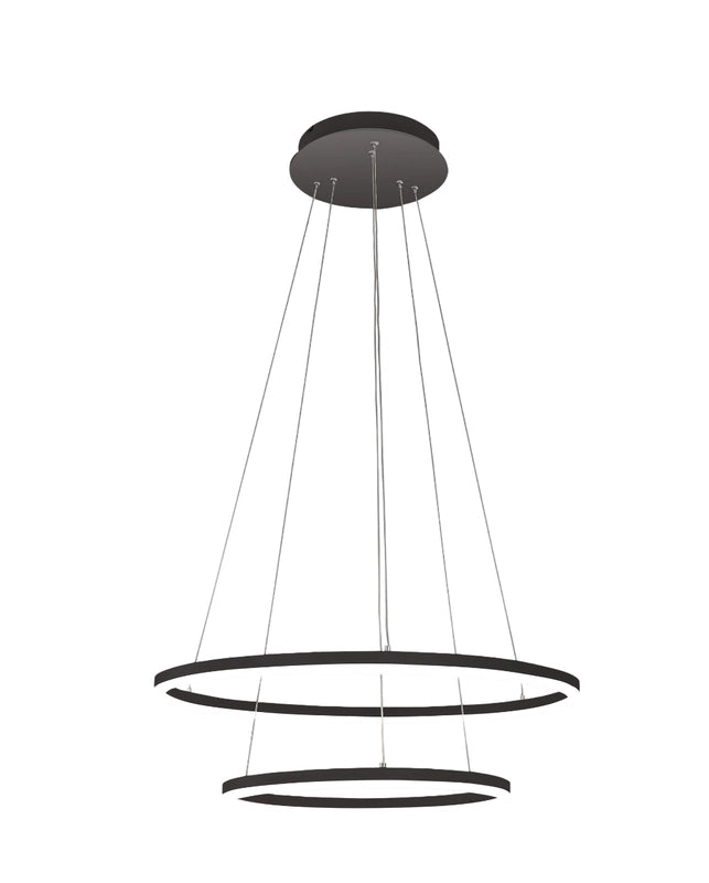 Lampadario a sospensione GIOTTO a led 52W nero 3508-45-101 Fabas Luce