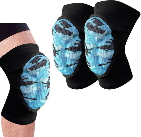 Protezione sportiva per volley - 25 mm spugna densa - Taglia L - Adattabile e elastico - Unisex - Adatto per peso 60-80 kg