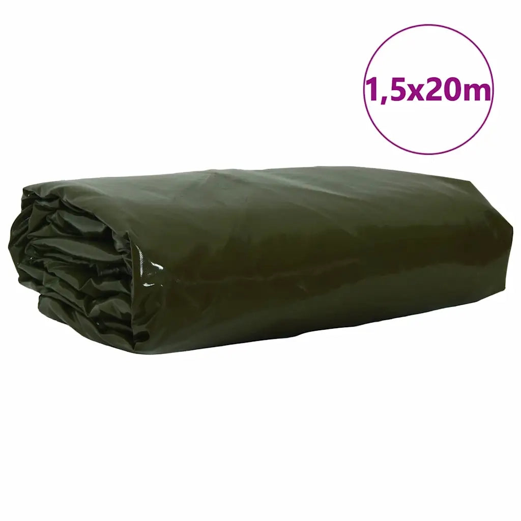 Telo 650g / m² Verde oliva 1,5 x 20 m 42017765