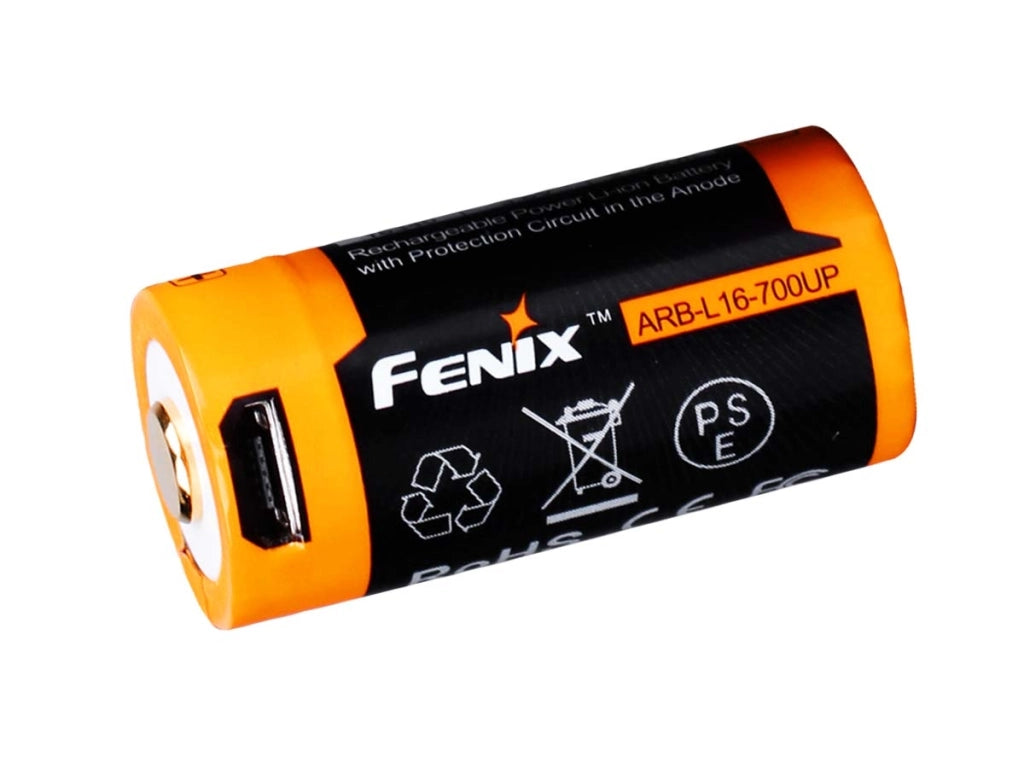 Batteria ricaricabile USB Li-ion 16340 FENIX ARB-L16-700UP 3,6V 700 mAh
