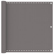 Schermo da balcone-Pannello per balcone Grigio Chiaro 90 x 600 cm HDPE e alluminio