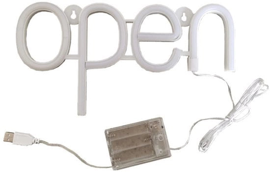 Lampada Neon Mini - Alta Visibilità - Impermeabile - Facile da Installare - 2 Modalità di Alimentazione - Materiale in Plastica - Bordo Aperto