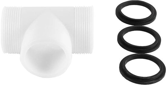 Kit di connessione per tubi 1,5 pollici - PVC - tubo per piscina - kit con anelli L - prevenzione perdite - materiale resistente - connettore per tubo