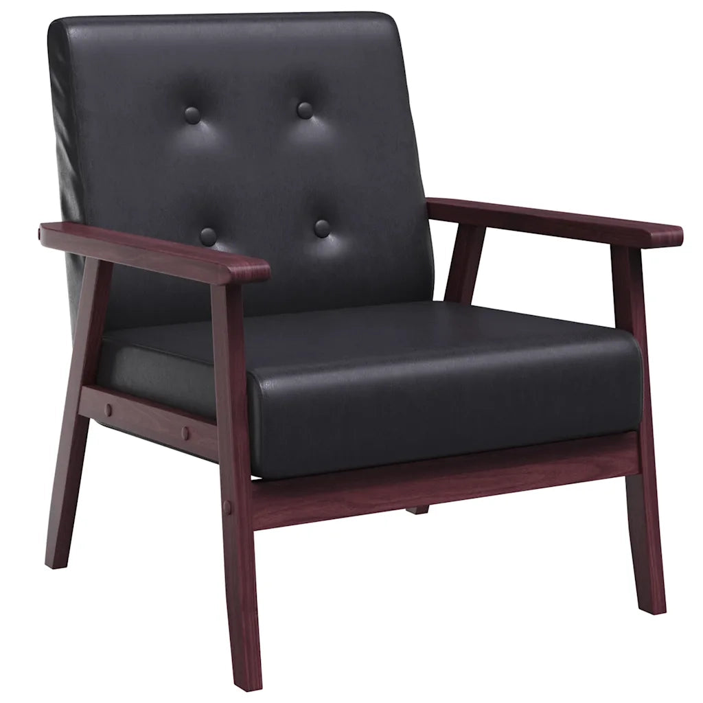 Poltrona Nera in Similpelle 248641