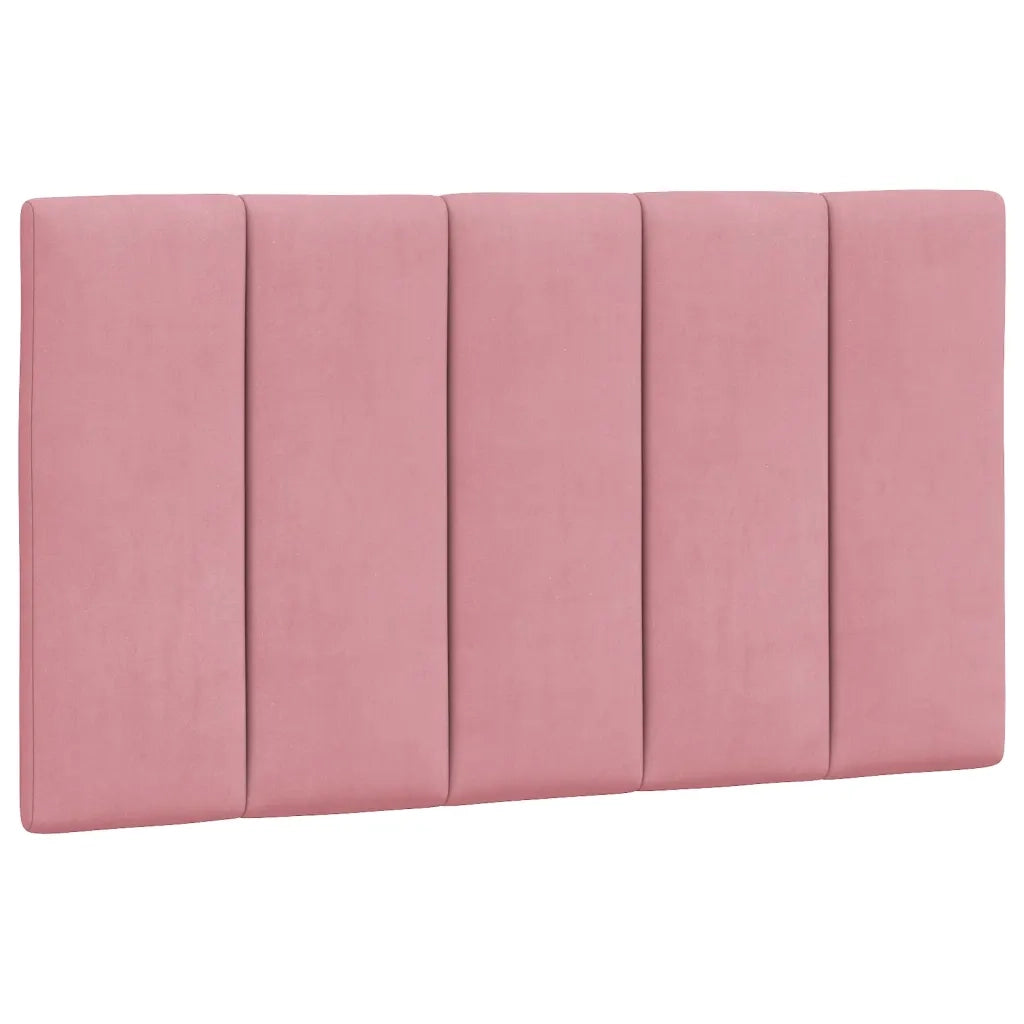 Letto con Materasso Hanko Rosa 80x200 cm in Velluto