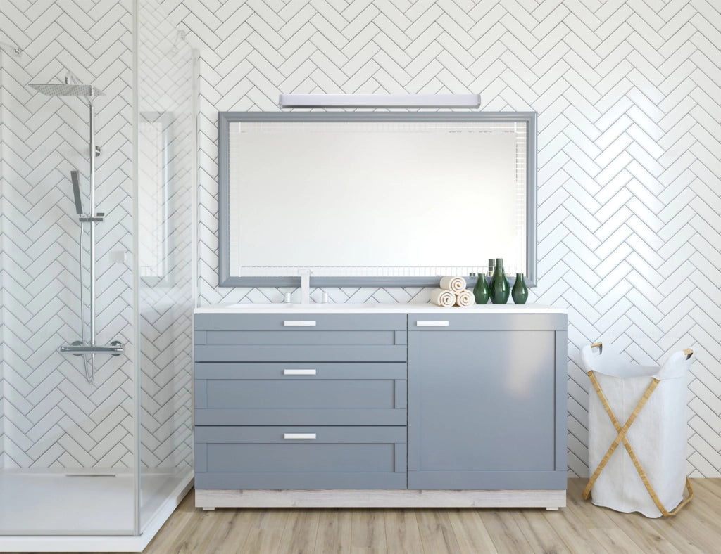 Applique bagno LED Kanlux AKVO bianca 100cm 23W IP44