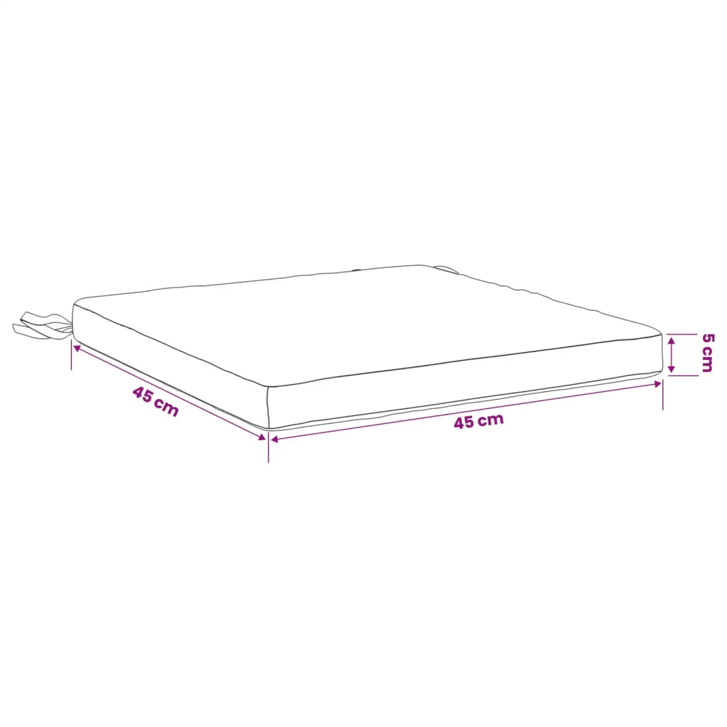 Cuscini per Sedia in 4 Pezzi SOEST 4 pz 100% Poliestere Crema 944457