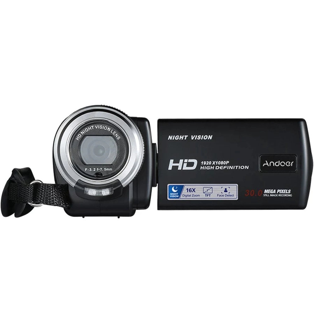 Trade Shop - Videocamera Digitale Professionale 4kdv Piccola Compatta 16x Digital Q-dv16x -