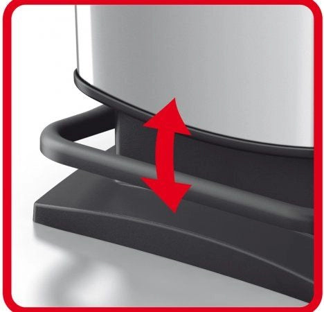 PATTUMIERA CON PEDALE 20 LT PASO ARGENTO METALLIZZATO