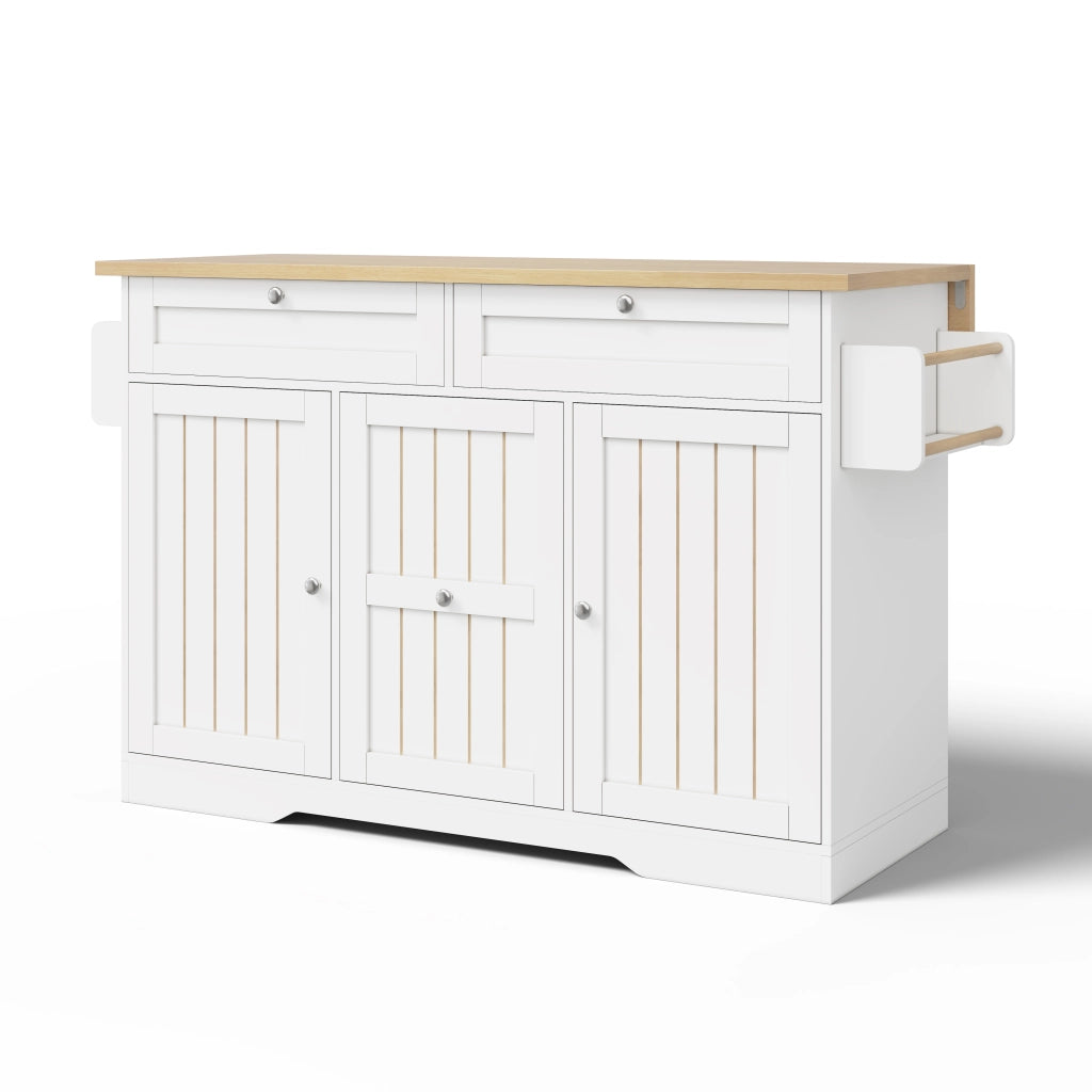 Carrello da cucina con piano ribaltabile; 2 cassetti verticali; 2 cassetti grandi e ruote; per cucina