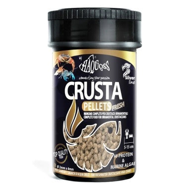 Haquoss Crusta Pellets Fresh Ø2x4mm 100ml/50gr - pellets affondanti per crostacei d'acqua dolce