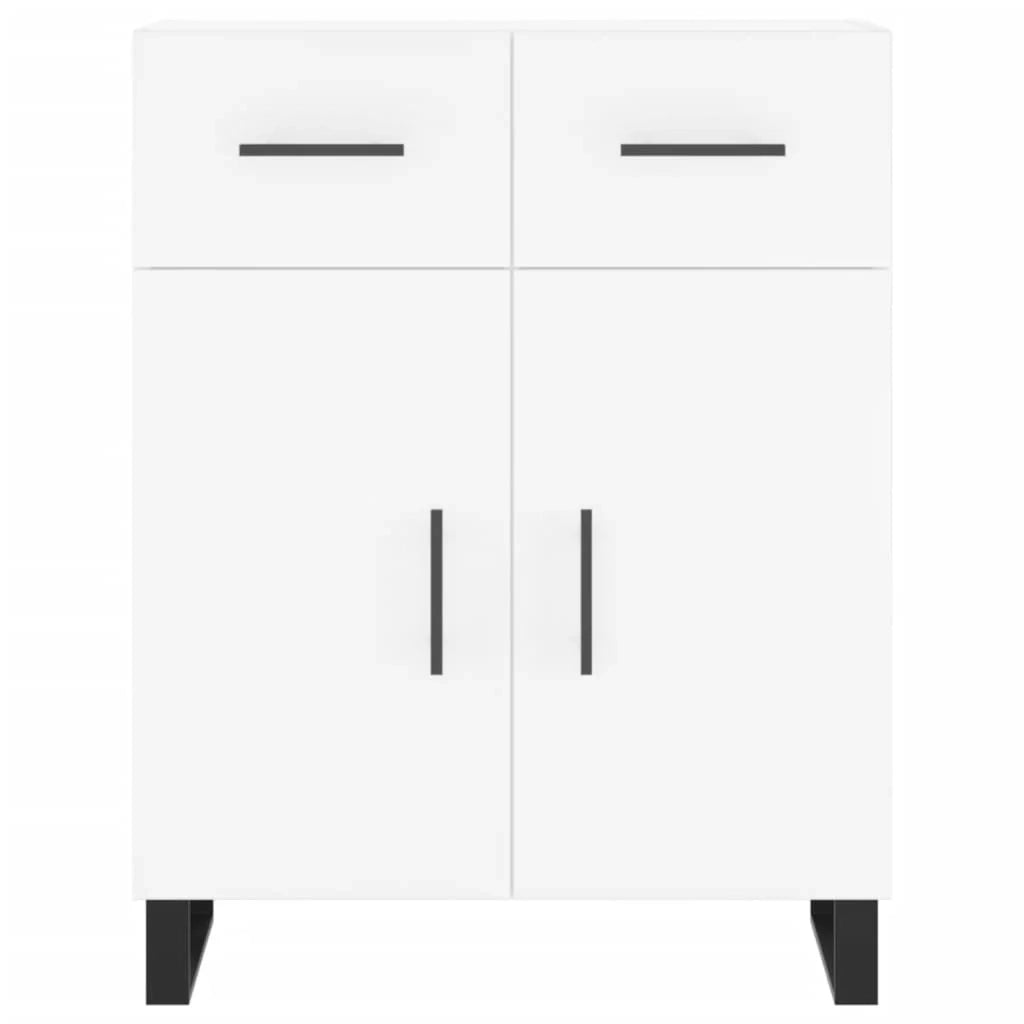 Buffet credenza cassettiera armadio mobile contenitore organizer cucina soggiorno salotto alto 69,5 x 34 x 180 cm legno ingegnerizzato bianco 02_0032658