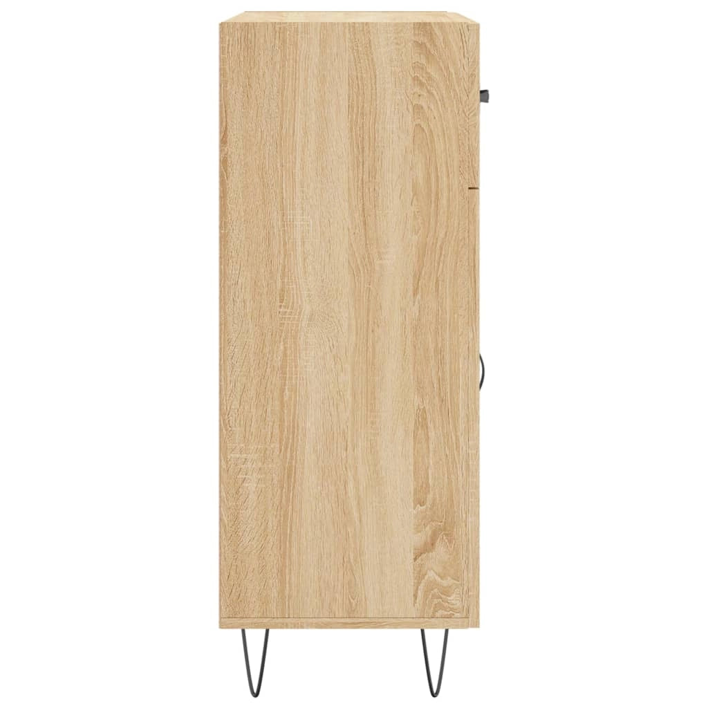 Buffet credenza cassettiera armadio mobile contenitore organizer cucina soggiorno rovere Sonoma 69,5 x 34 x 90 cm legno ingegnerizzato marrone 02_0031629