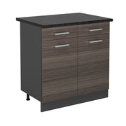 Vicco Mobiletto base per cucina Grigio nobile 80 cm , PL Antracite