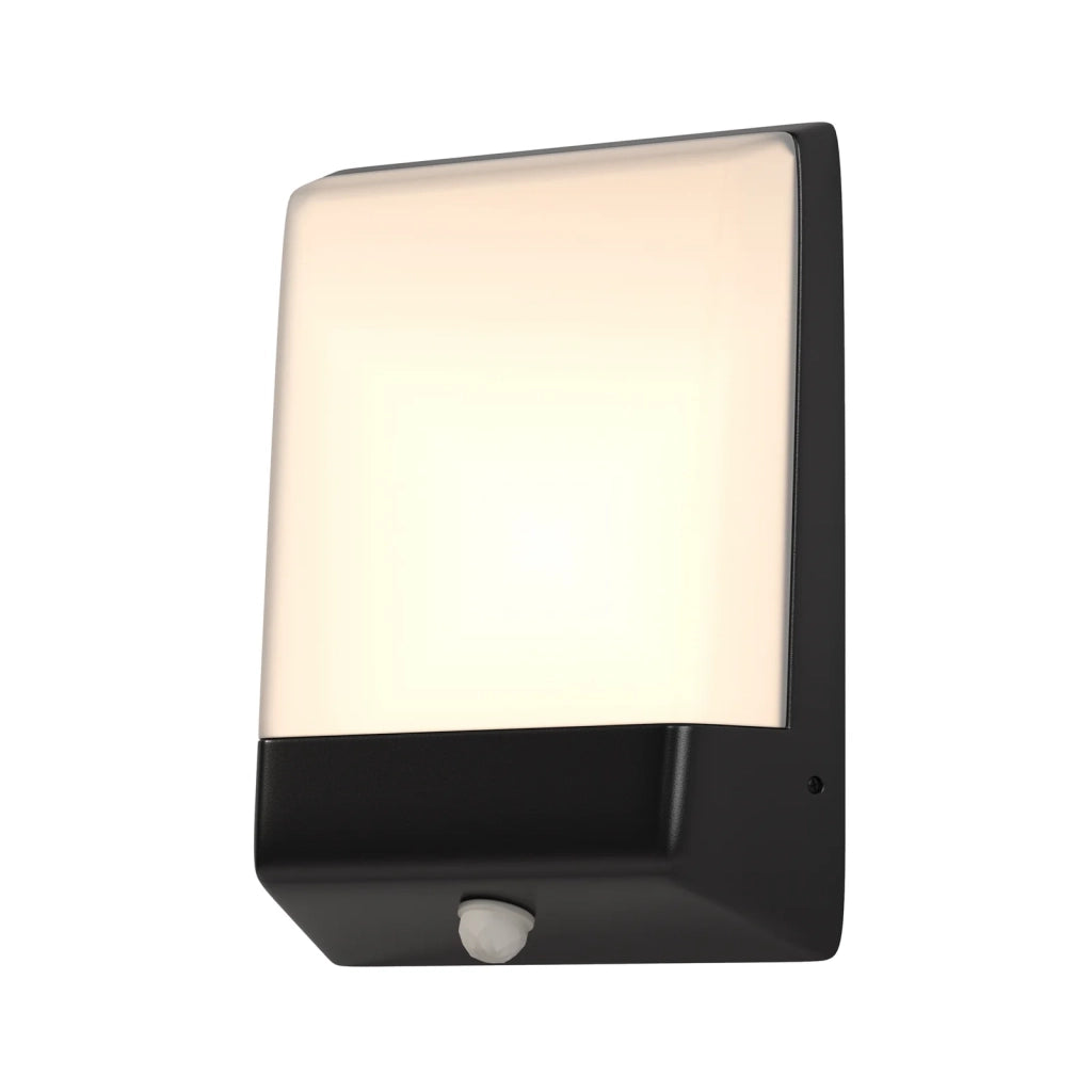 Maytoni Applique moderna Row 1 luce LED integrato IP44 grafite alluminio diffusore vetro opaco