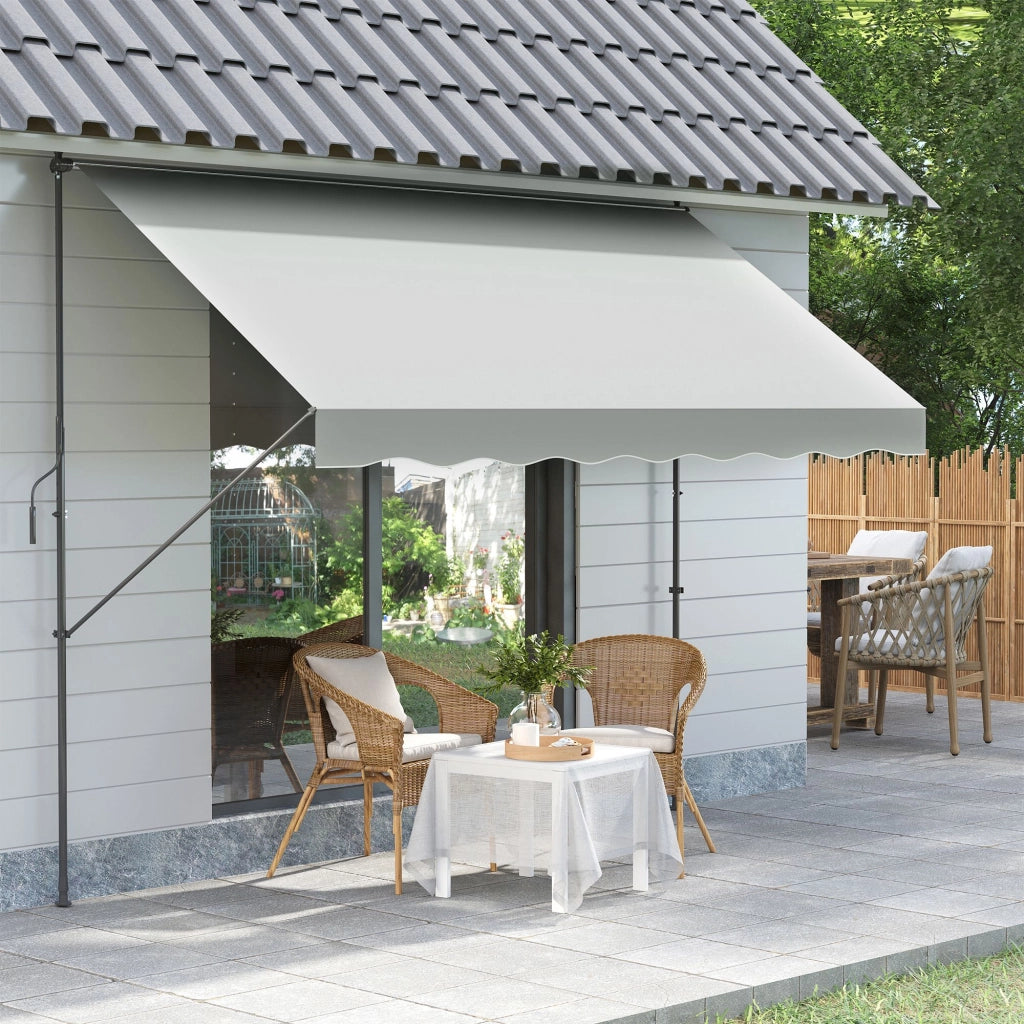 Tenda da Sole Retrattile Manuale 300x175x210-310 cm con Manovella Protezione UV40+ ¨C Xylo ¨C Crema
