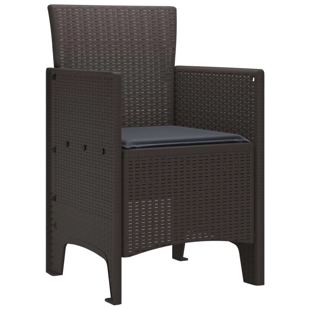 Sedia da Giardino 2 pcs Marrone 53 x 49 x 85 cm Polipropilene 847456