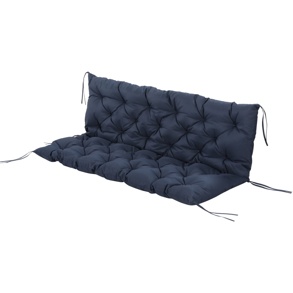 Cuscino per divano da giardino 3 posti ¨C zephmum ¨C 150x98x8 cm blu