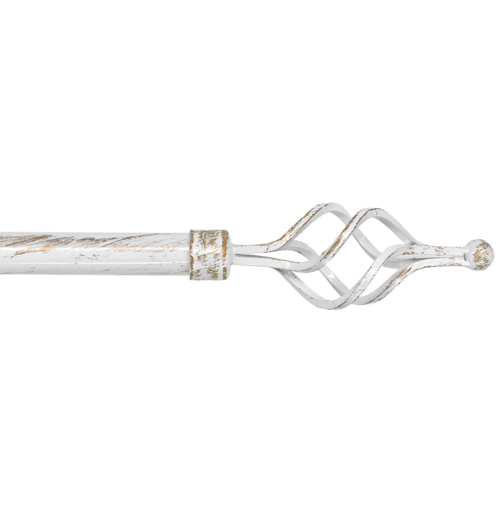 Bastone Tenda Ferro Estendibile 120-210 Asta Scorritenda modello Vortice Shabby Chic