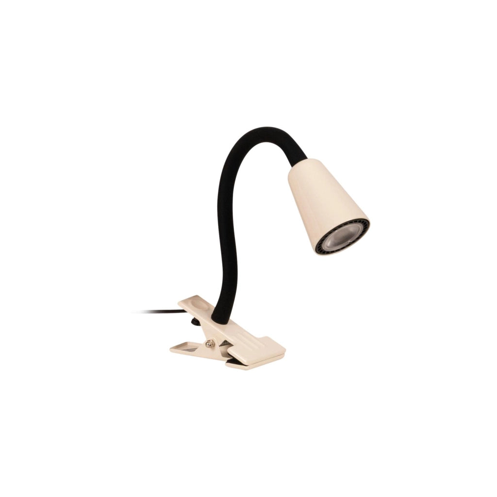 Lampada da scrivania a clip JASPER GU10 crema Lucide