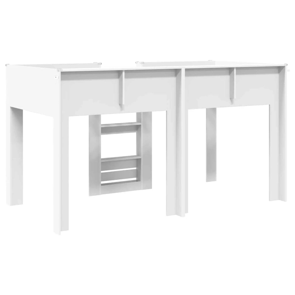 Letto a Castello per Bambini | Letto Infantile | Lettino Bianco 90 x 200 cm