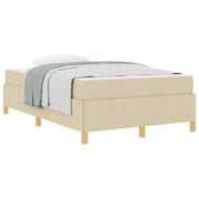 Letto matrimoniale | Letto per adulti | Struttura del letto con materasso Crema 120 x 200 cm Tessuto