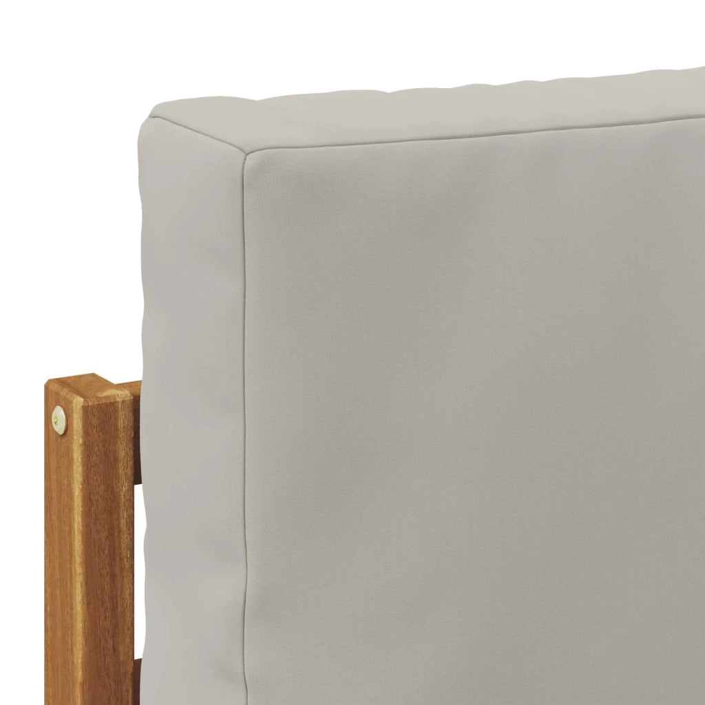 Set di divani da esterno 7 pcs Grigio Naturale e Chiaro 3366544