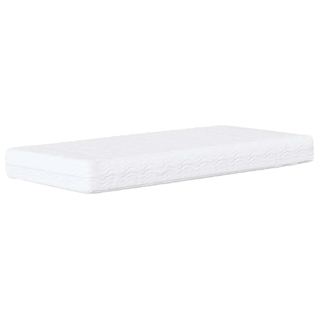Cornice del letto ad angolo Grigio chiaro 80 x 200 cm Tessuto