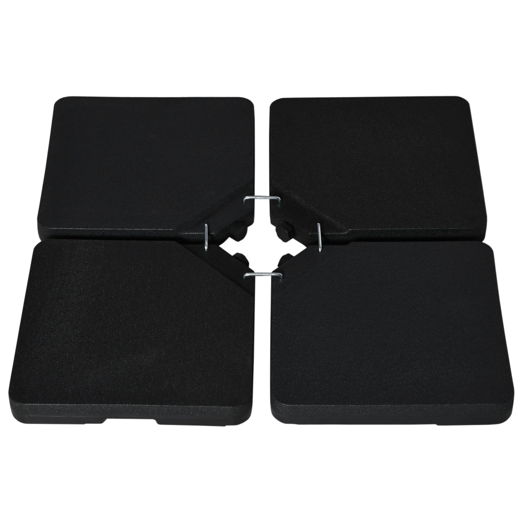 Set 4 Pesi per Base Ombrellone ¨C Minimal ¨C Nero