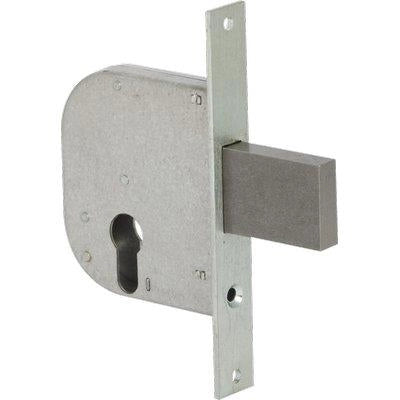 SERRATURA CANCELLO INFILARE 42012 CISA - B.Q ZINC F.MM 22 F.SAGOM SCR E.MM 50- 2 pezzi
