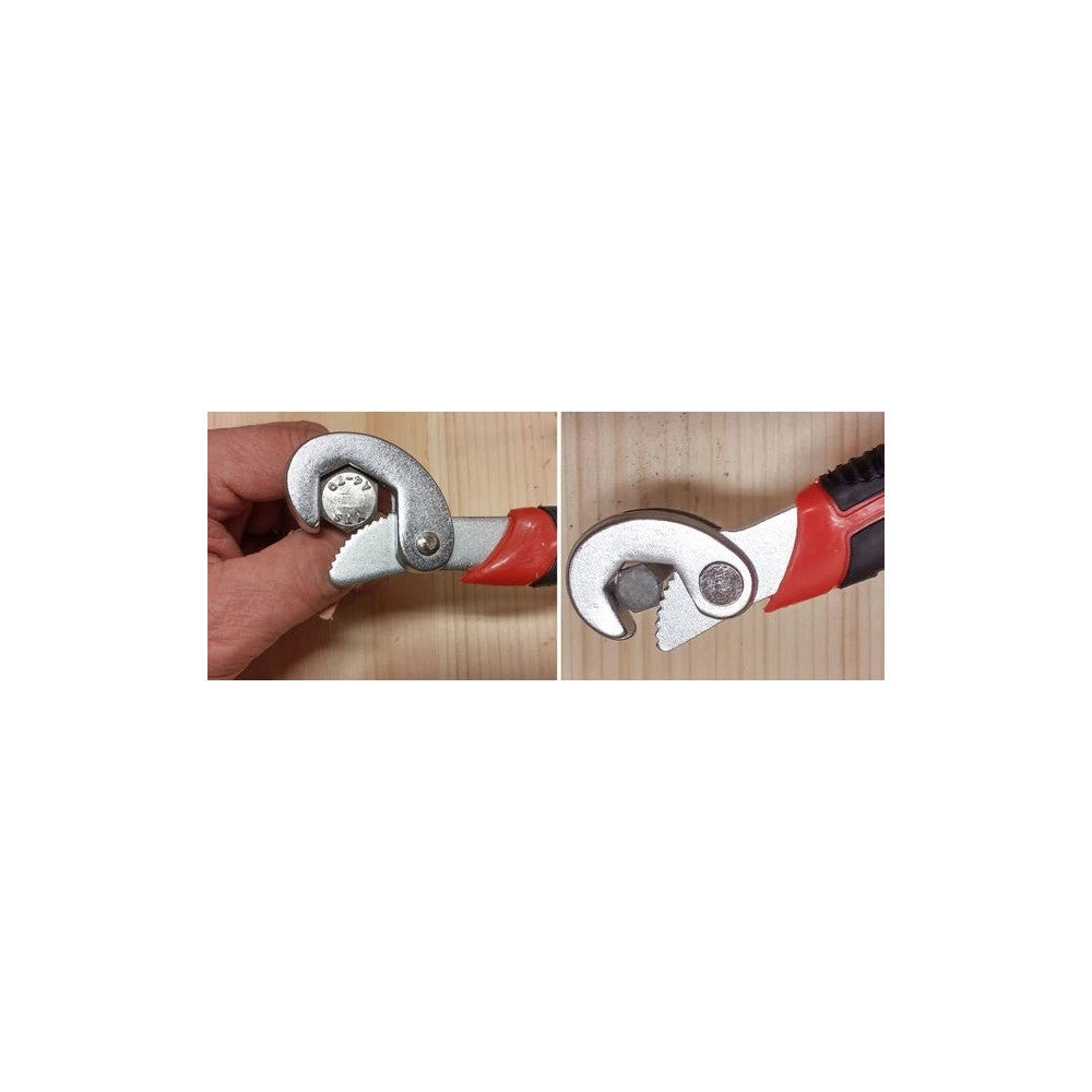 Trade Shop - Multi Chiave Chrome Dadi Bulloni 3 In 1 Universale Autoblocco Snap N Grip 2 Pz -